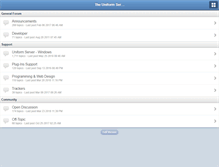 Tablet Screenshot of forum.uniformserver.com